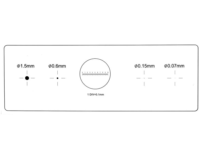 TOSUKKI Microscope Calibration Ruler Slide,4-Scales and 0.1mm Line Resolution,Microscope Calibration Grid/Microscope Camera Calibration Slide/Microscope Reticle/Micrometer Ruler for Microscope - Image 1